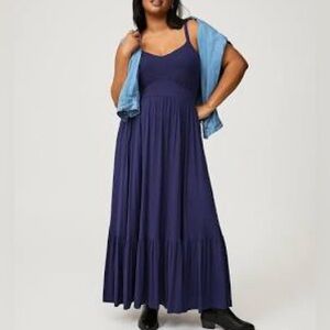 Torrid A-line Maxi dress 2 , cyan